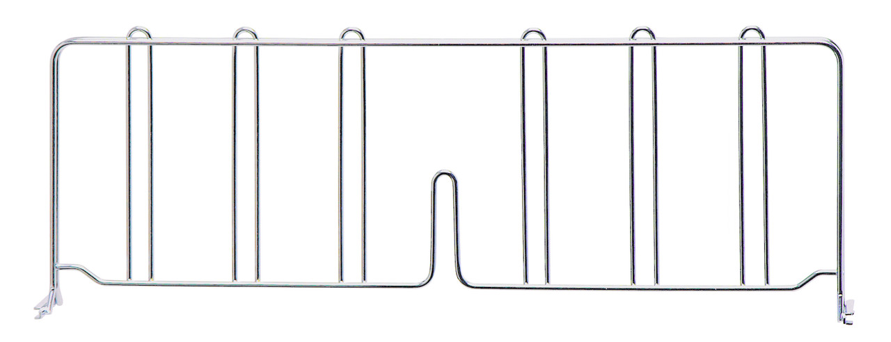 Wire Shelf Divider, 24"D x 8"H, chrome plated finish, Chrome, 0, Carbon Steel, DIV24
