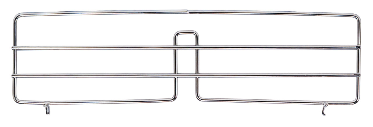 Wire Shelf Divider, slanted, 24"D x 4"H, Chrome, 0, Carbon Steel, DIV24SL