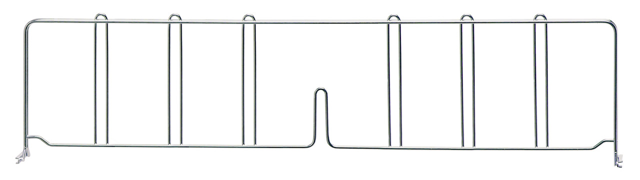 Wire Shelf Divider, 30"D x 8"H, chrome plated finish, Chrome, 0, Carbon Steel, DIV30