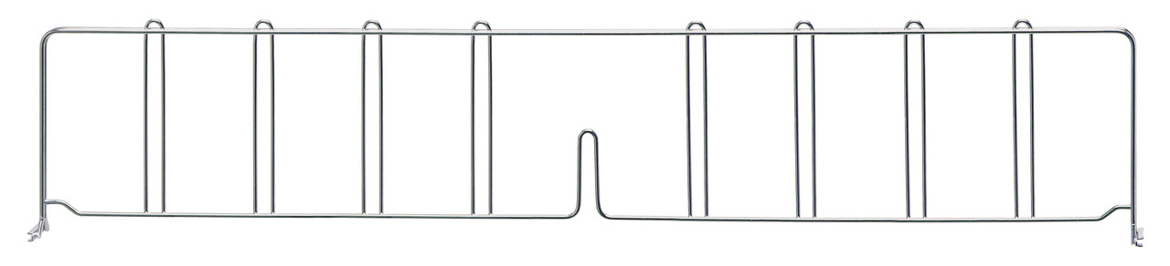 Wire Shelf Divider, 36"D x 8"H, chrome plated finish, Chrome, 0, Carbon Steel, DIV36