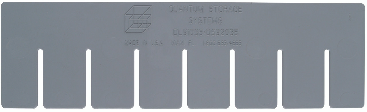 Long/Short Divider, for use with DG91035 and DG92035, gray (pack of 6), Gray, 0, Polypropylene, DL91035/DS92035