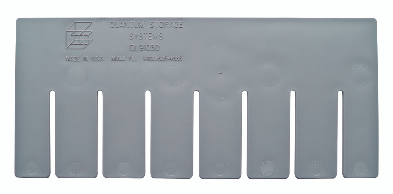 Long Divider, for use with DG91050, gray (pack of 6), Gray, 0, Polypropylene, DL91050
