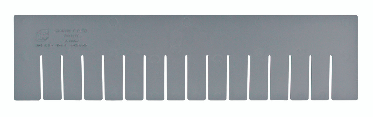 Long Divider, for use with DG93060, gray (pack of 6), Gray, 0, Polypropylene, DL93060