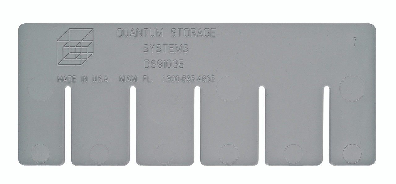 Short Divider, for use with DG91035, gray, Gray, 0, Polypropylene, DS91035
