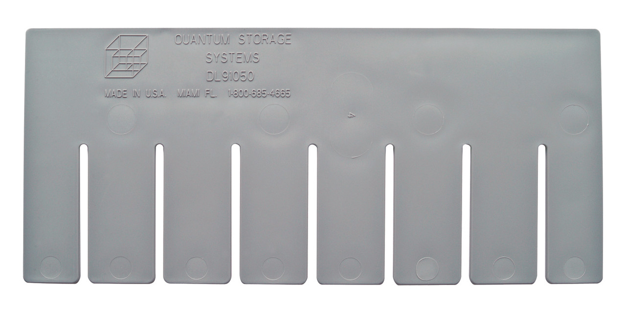 Short Divider, for use with DG91050, gray, Gray, 0, Polypropylene, DS91050