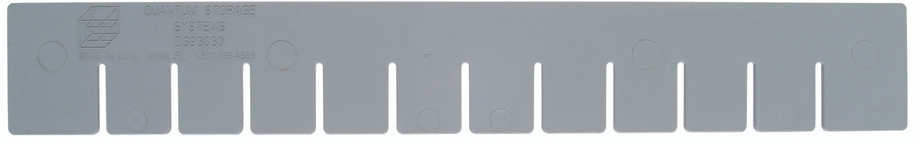 Short Divider, for use with DG93030, gray, Gray, 0, Polypropylene, DS93030