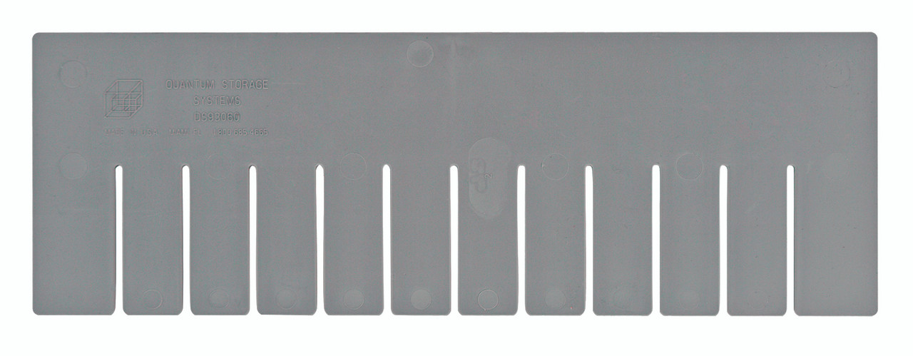Short Divider, for use with DG93060, gray, Gray, 0, Polypropylene, DS93060