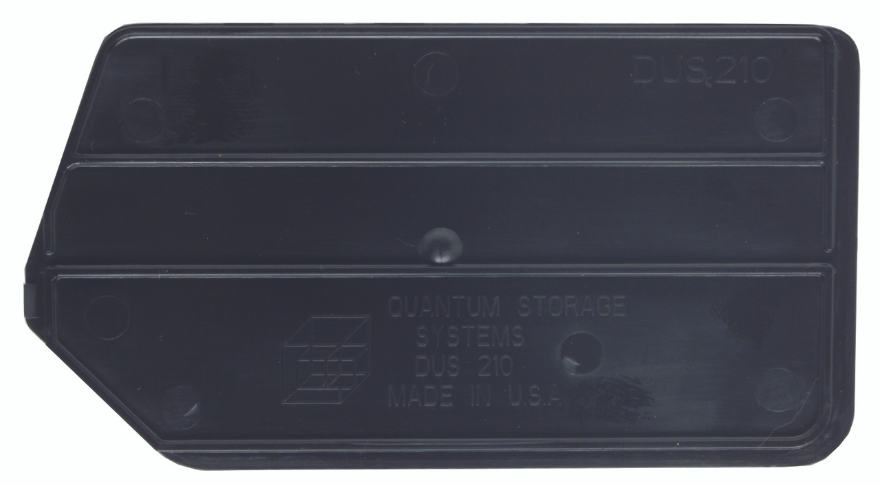 Bin Divider, for bin QUS210 (pack of 6), Made in USA, Black, 0, TPP-40, DUS210