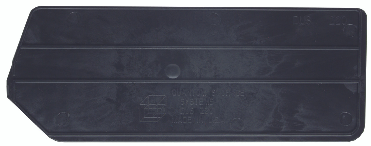 Bin Divider, conductive, for use with QUS220CO, Black, 0, ESD, DUS220CO