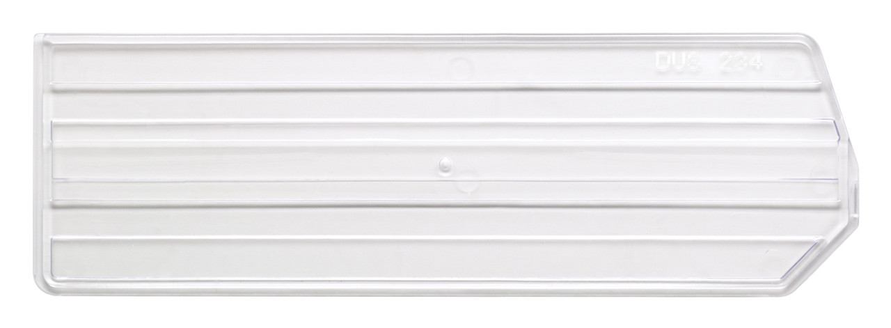 Bin Divider, clear, for bin QUS234 (pack of 6), Clear, 0, Polystyrene, DUS234CL