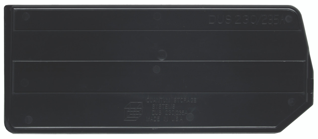 Bin Divider, conductive, for use with QUS235CO, Black, 0, ESD, DUS235CO