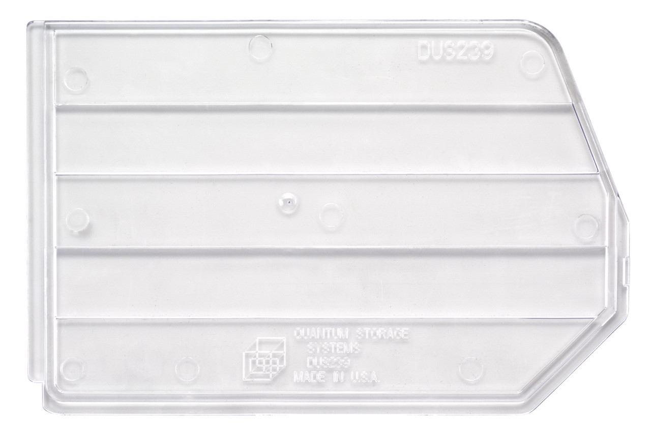 Bin Divider, clear, for bin QUS239 (pack of 6), Clear, 0, Polystyrene, DUS239CL