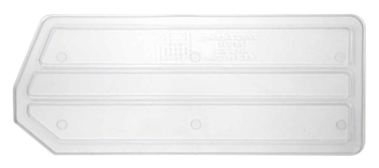 Bin Divider, clear, for bin QUS241 (pack of 6), Clear, 0, Polystyrene, DUS241CL