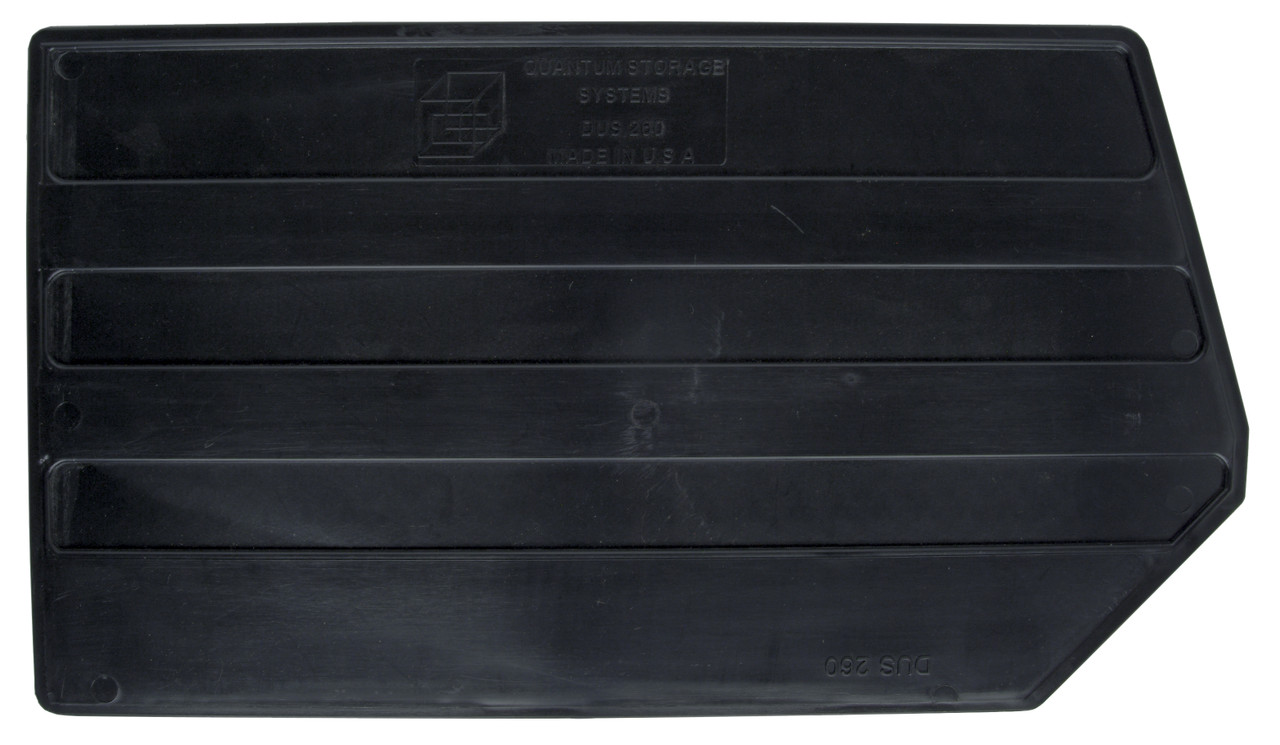 Bin Divider, conductive, for use with QUS260CO, Black, 0, ESD, DUS260CO
