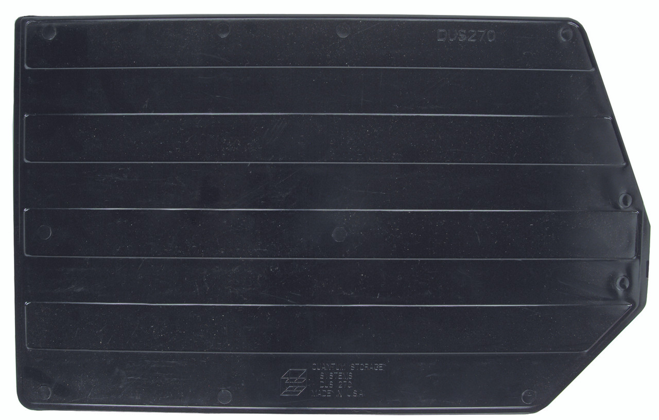 Bin Divider, for bin QUS270 (pack of 6), Made in USA, Black, 0, TPP-40, DUS270