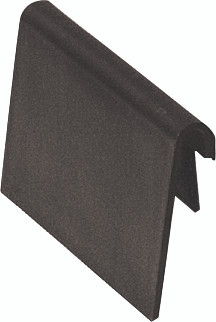 Label Holder, 10° angle, 4"W x 2-1/4"H, Black, 0, HIPS, ELH410