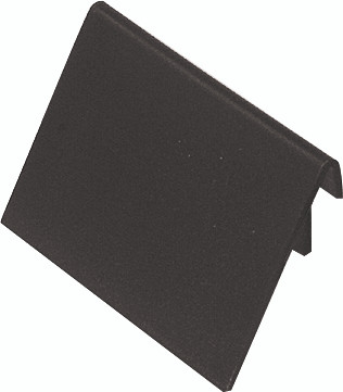 Label Holder, 45° angle, 4"W x 2-1/4"H, Black, 0, HIPS, ELH445