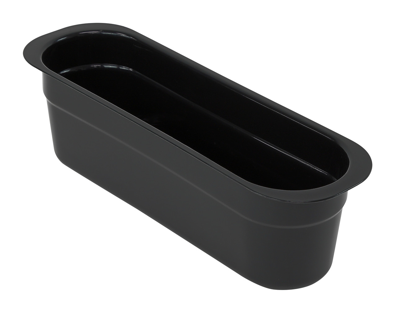 Bussing Tub Cutlery Box, 4-7/16"W x 14-3/16"L x 4-1/8"H, polypropylene, Black, Black, Polypropylene, FSB-1544BK