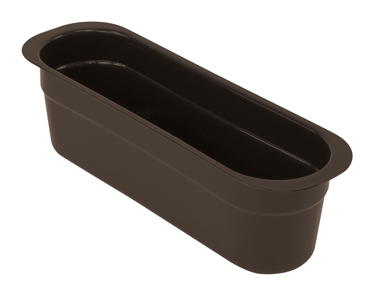 Bussing Tub Cutlery Box, 4-7/16"W x 14-3/16"L x 4-1/8"H, polypropylene, Brown, Brown, Polypropylene, FSB-1544BN