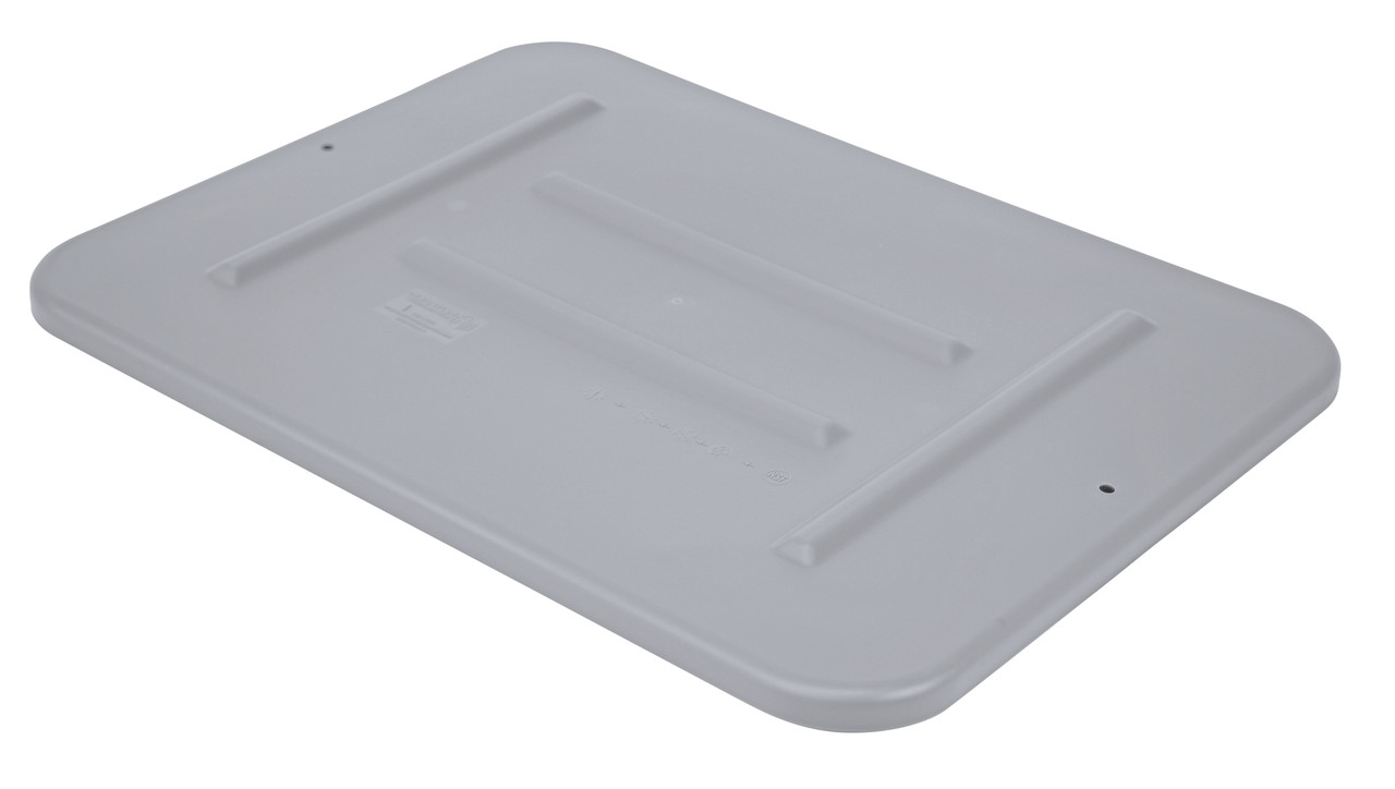 Bussing Tub Lid, 16-1/2"W x 22"L x 3/4"H, for use with FSB-20155R, Gray, 0, Polypropylene, FSB-L2216GY