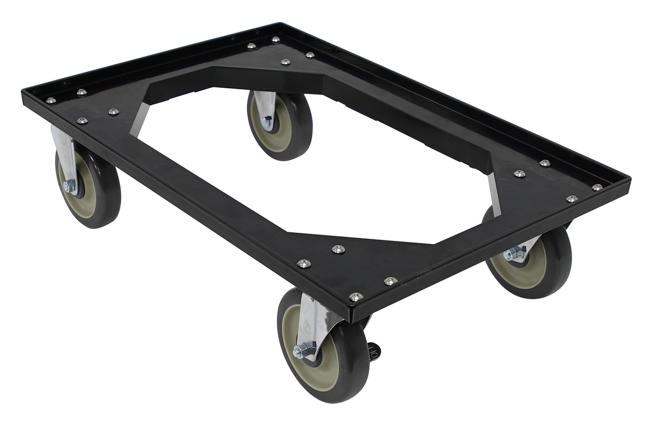 Pizza Dough Box Dolly, 18"W x 25-5/8"D x 7"H, ABS construction, Black, 0, ABS, FSB-PTDLY