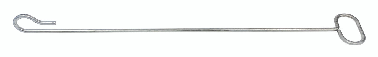 Dolly Pull Rod, 32", with handle, Chrome, 0, Carbon Steel, HANDLE-DLY