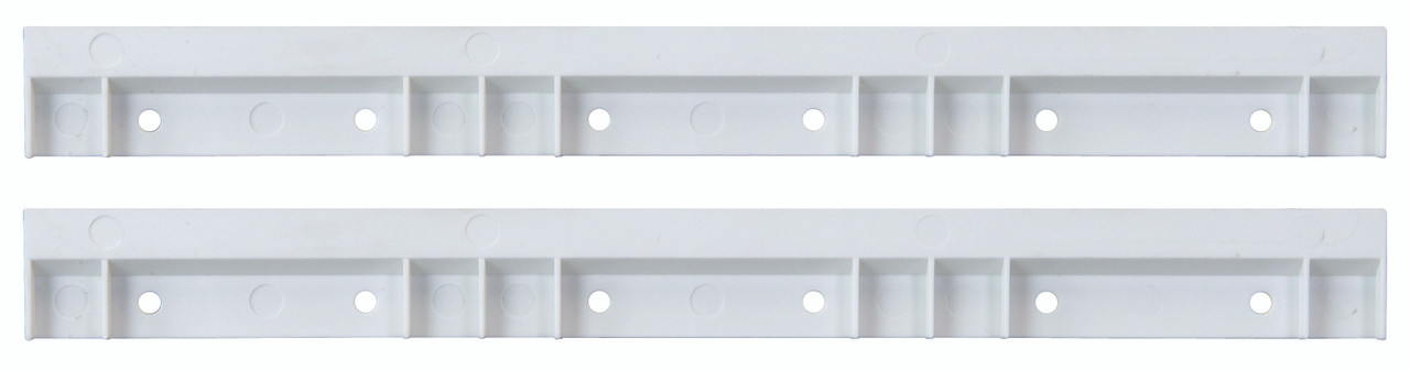 Hang-n-Stack Bin Rail, set of 2, White, 0, Polystyrene, HNS006