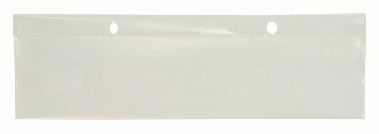 Label Holder, clear, 8"W x 2"H, Clear, 0, Polyethylene, LBL2X8