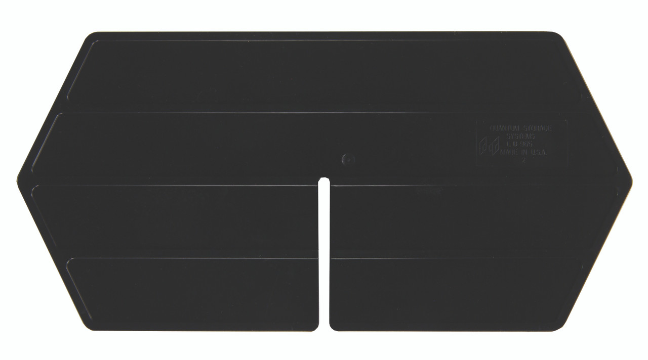 Long Divider, for use with QP965, Made in USA (pack of 10), Black, 0, HIPS, LD965