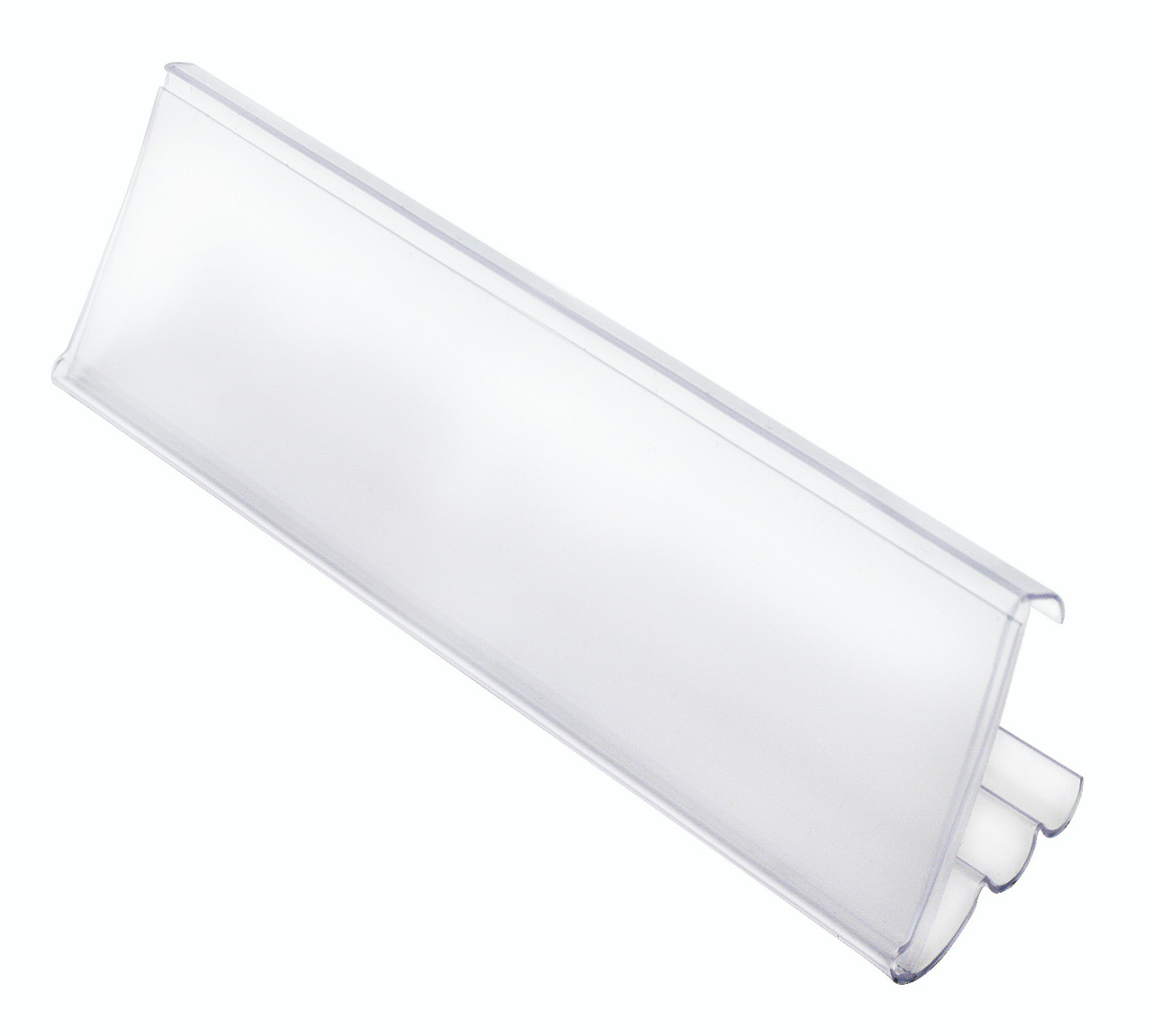 Angled Label Holder, 5", 30°, Clear, 0, Plastic, LHA5C