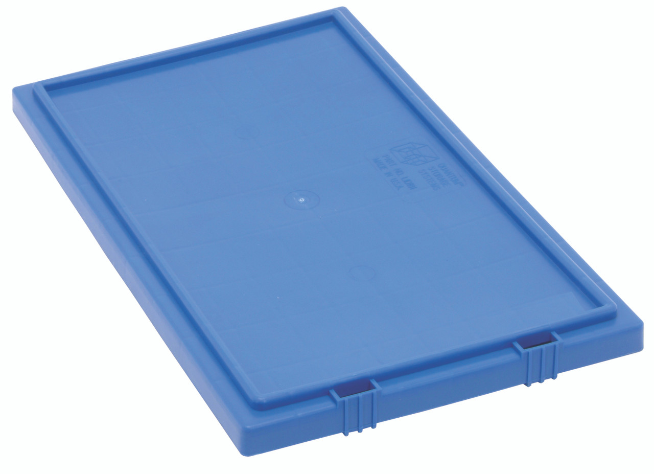 Tote Box Lid, for use with SNT180 and SNT185, blue, Blue, 0, Polypropylene, LID181BL