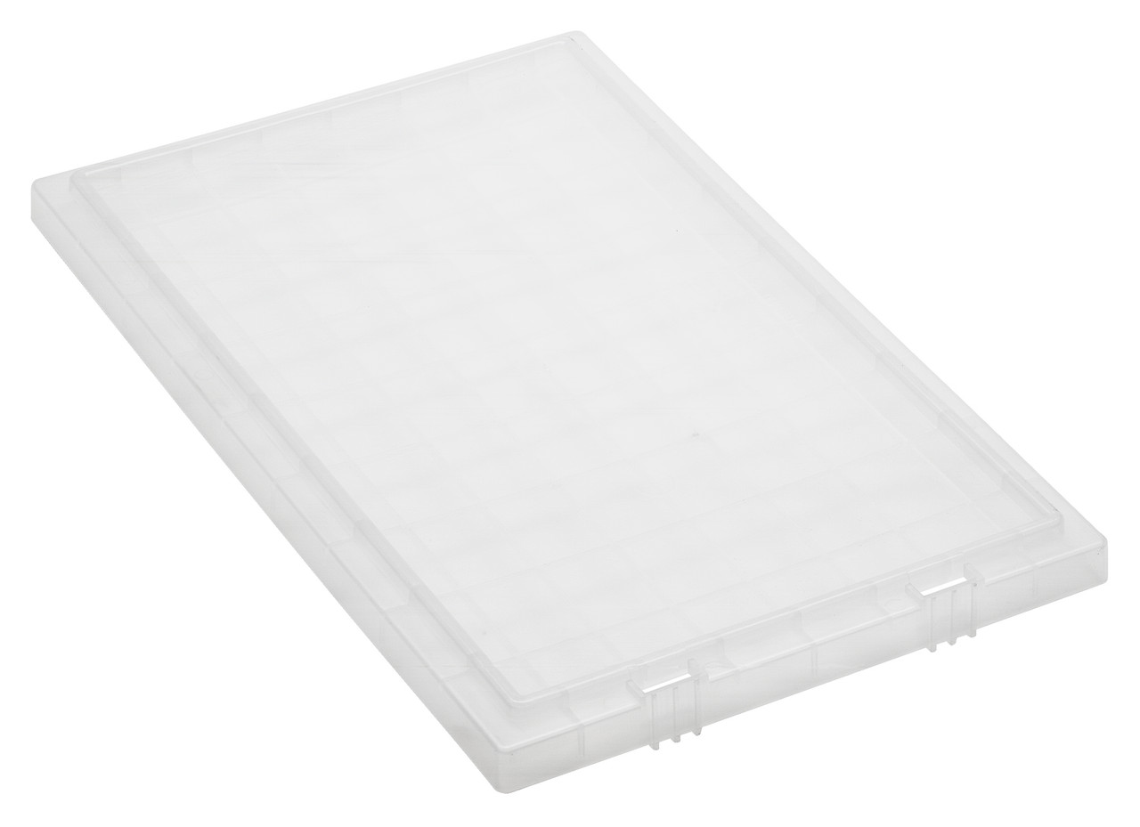Tote Box Lid, for use with SNT180 and SNT185, clear, Clear, 0, Polypropylene, LID181CL