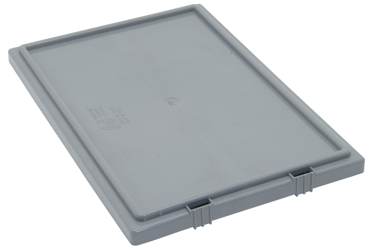 Tote Box Lid, for use with SNT190 and SNT195, gray, Gray, 0, Polypropylene, LID191GYCS