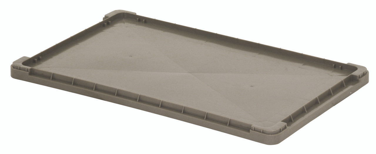 Tote Box Lid, for use with RSO02415-5, RSO02415-7 and RSO02415-9, Gray, 0, Polyethylene, LID2415