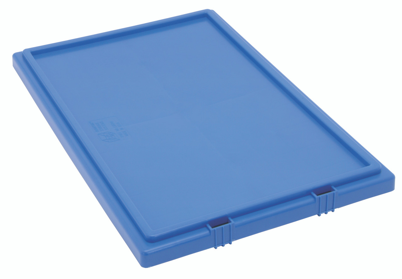 Tote Box Lid, for use with SNT240, blue, Blue, 0, Polypropylene, LID241BLCS