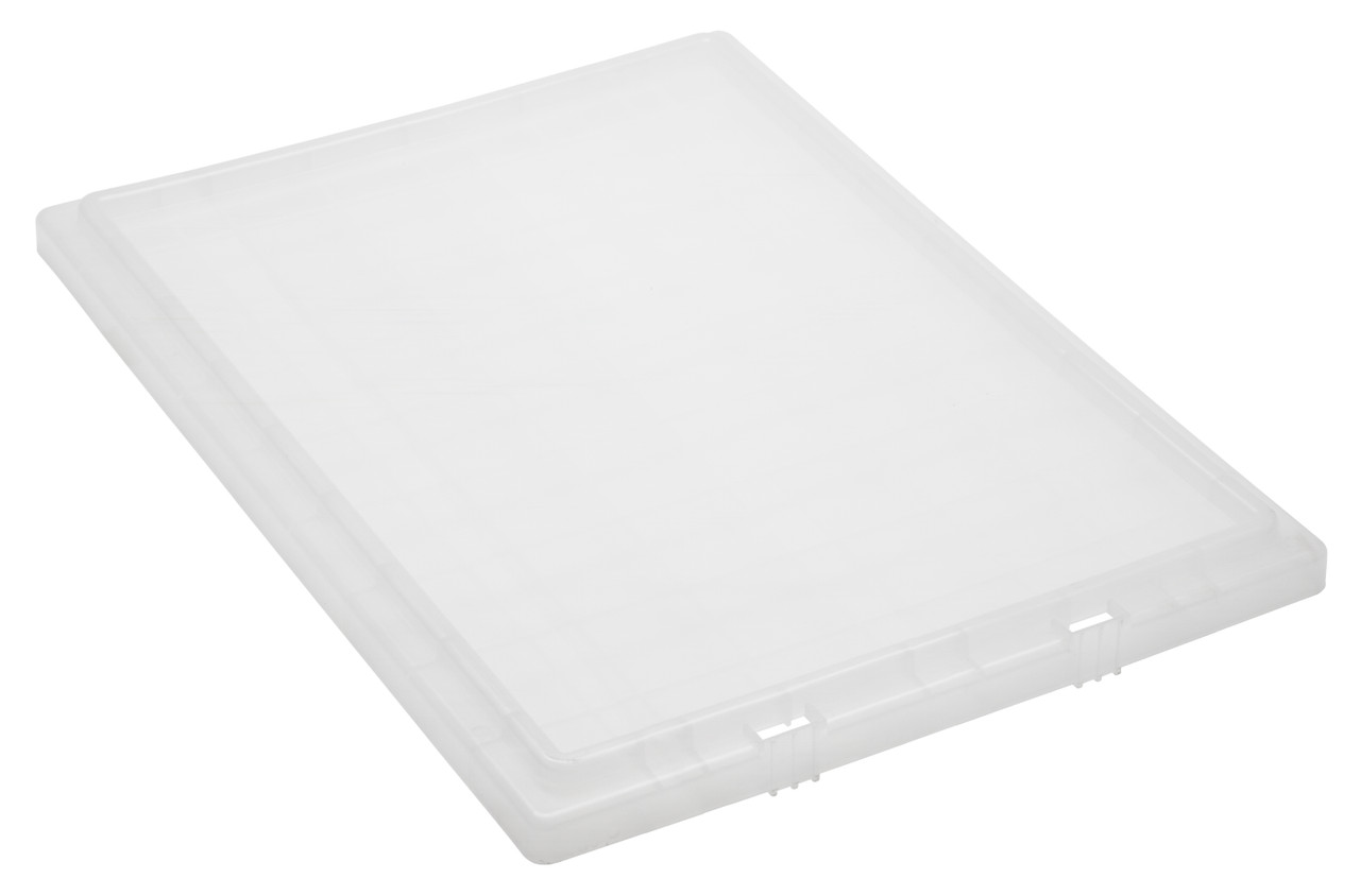 Tote Box Lid, for use with SNT240, clear, Clear, 0, Polypropylene, LID241CL