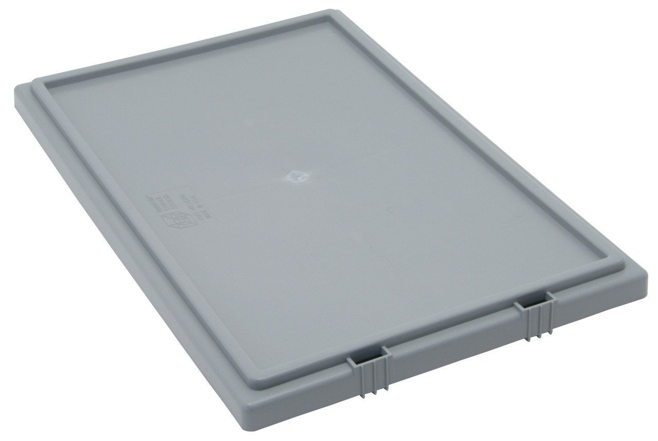 Tote Box Lid, for use with SNT240, gray, Gray, 0, Polypropylene, LID241GY