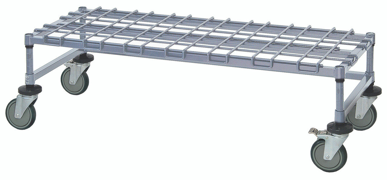 Dunnage Platform Rack, wire, mobile, Epoxy Coated, Gray, 0, Carbon Steel, M24486DGY