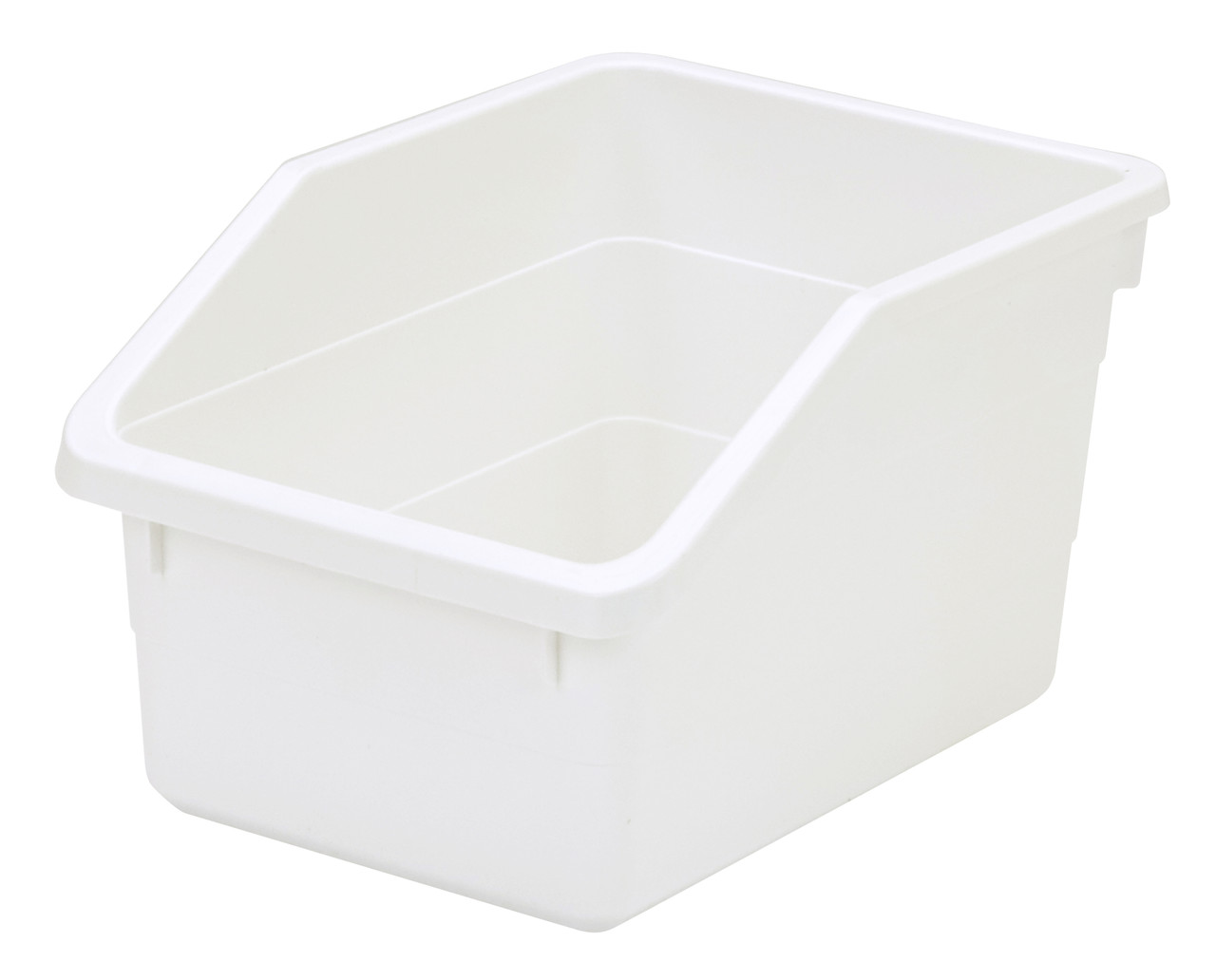Nesting Parts Bin, all-purpouse, 10-1/4"L x 7-1/2"W x 6"H, White, White, Polypropylene, NPB1076WTCS