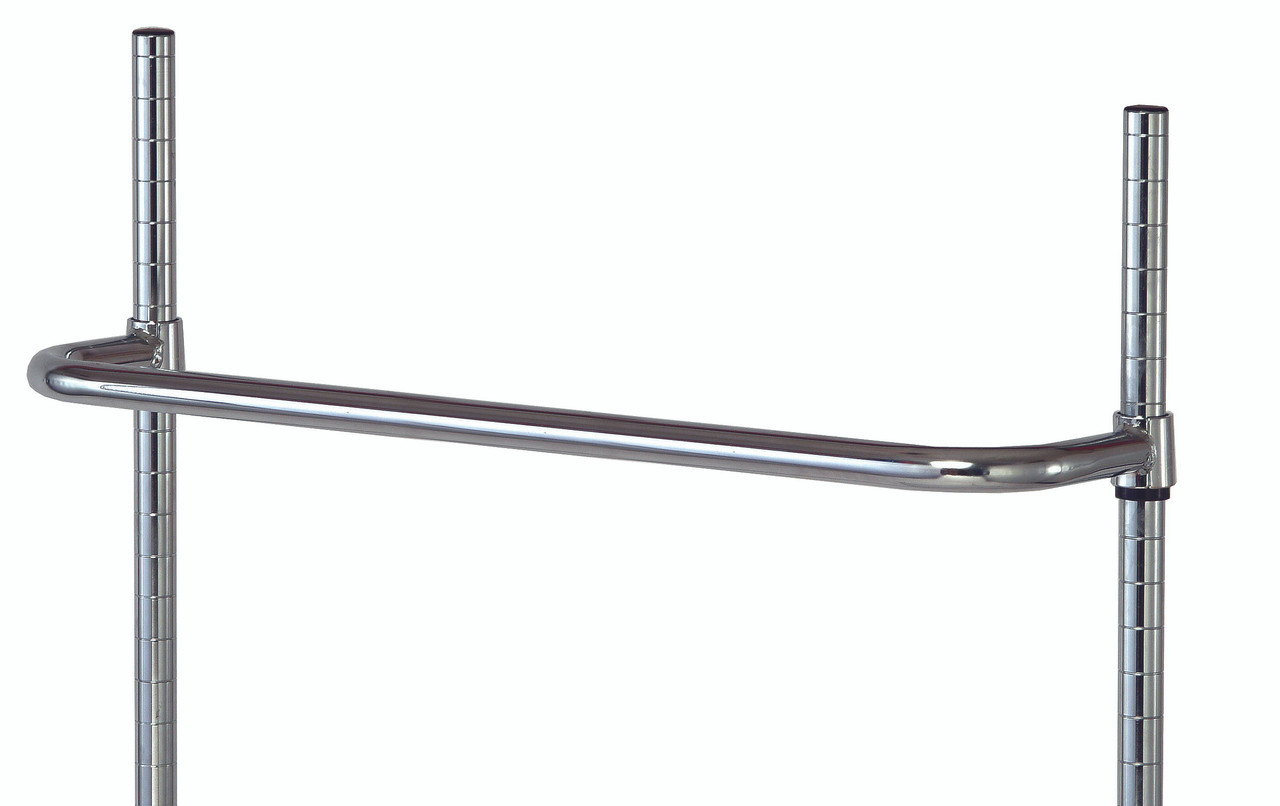 Push Handle, 24"W, chrome plated finish, Chrome, 0, Carbon Steel, PH24