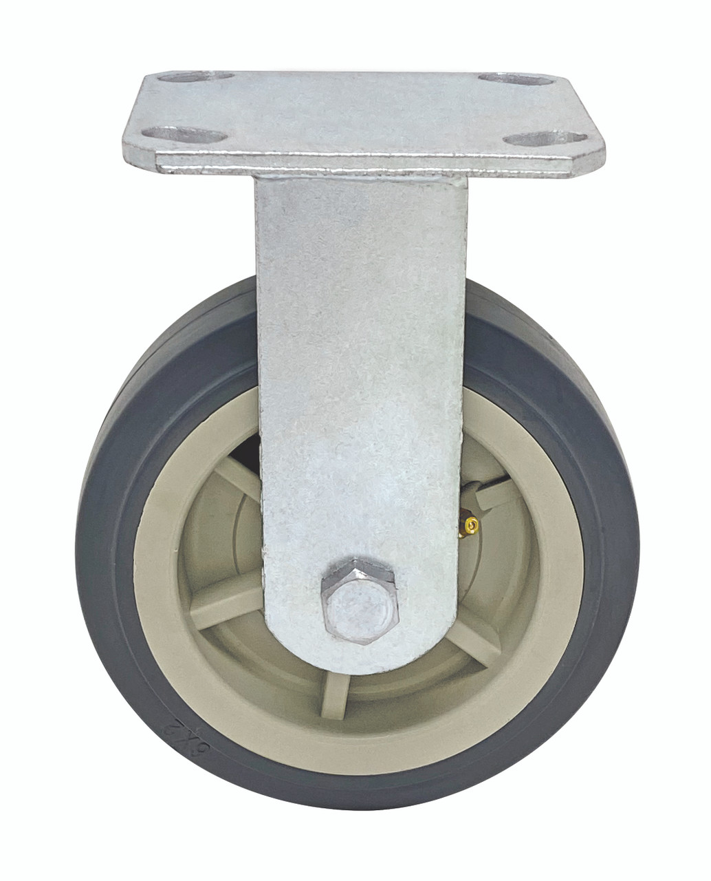 Rigid Polyurethane Caster, 6" x 2", each, Chrome, 0, Polyurethane, PT-PR6