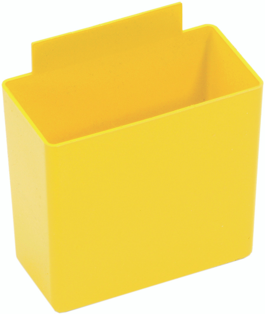 Bin Cup, 3-1/4"L x 1-3/4"W x 3"H, yellow, Yellow, Yellow, Polypropylene, QBC111YLCS