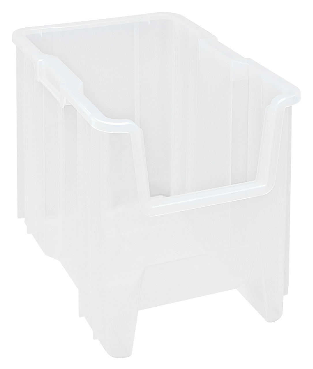 Container, stacking, 17-1/2" x 10-7/8" x 12-1/2", Clear, Clear, Polypropylene, QGH600CL
