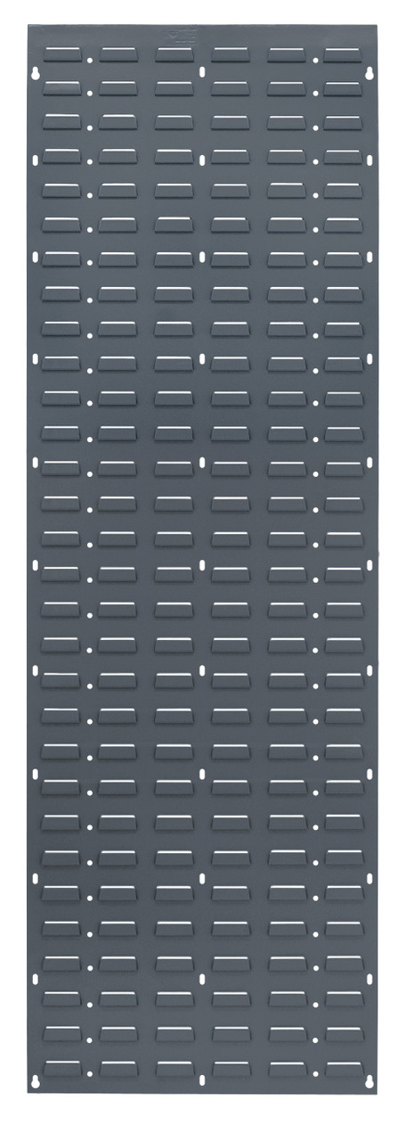 Louvered Panel, wall mounted, 18"L x 61"H, Gray, 0, Carbon Steel, QLP-1861