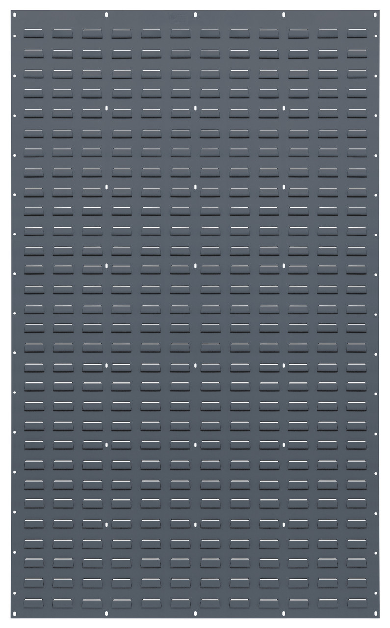 Louvered Panel, wall mounted, 36"L x 61"H, Gray, 0, Carbon Steel, QLP-3661