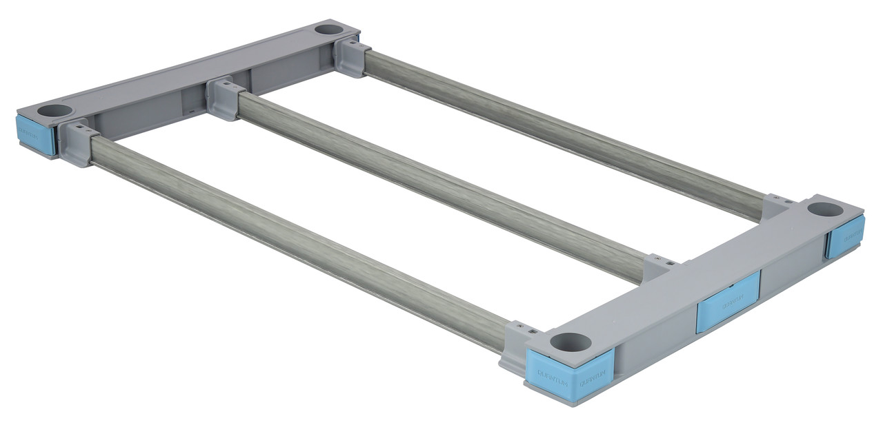 Millenia Shelf Frame, 30"W x 24"D, for use with drying cradles, Gray, 0, Polypropylene, QP2430F