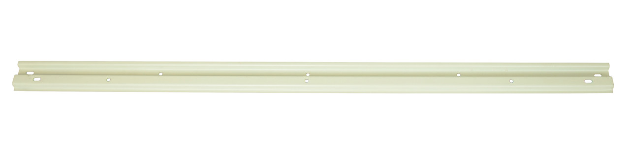 Wall Rail, 48"L x 5/8"W x 3"H, 125 lbs load capacity, Oyster White, Oyster, Carbon Steel, QRU-1WHC