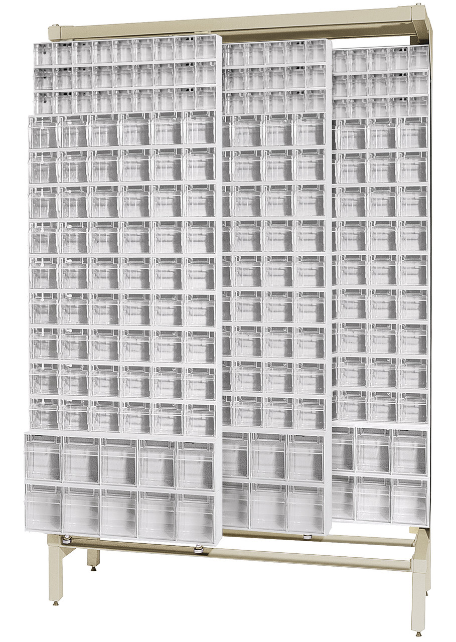 Free Standing Slider, 48"W x 18"D x 77"H, 2000 lbs load capacity, Ivory, White, Carbon Steel, QS-569-56WT