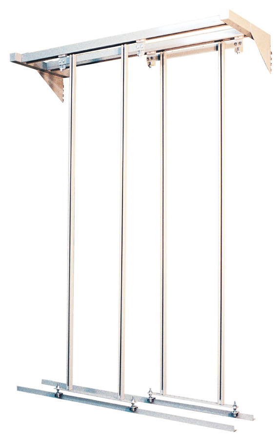 Gondola Slider, frame only, 48"W x 19"D x 75"H, Ivory, 0, Carbon Steel, QS-725IV