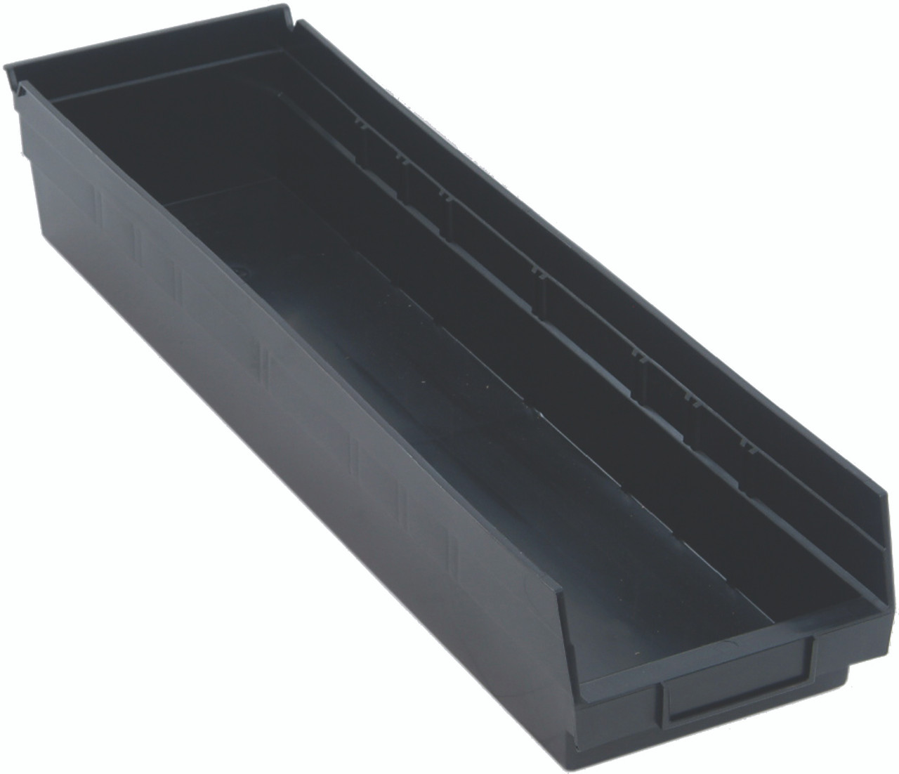 Economy Shelf Bin, nesting, conductive, Black, Black, ESD, QSB106COCS
